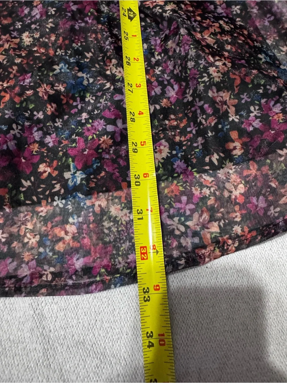 wild fable Black Floral Puff Sleeve Dress